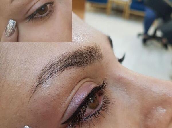 عکس تاتو خط چشم بالا و پایین