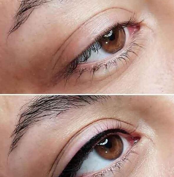 عکس تاتو خط چشم بالا و پایین