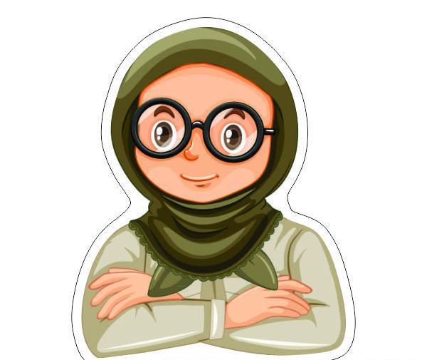 عکس مادر و دختر با حجاب کارتونی