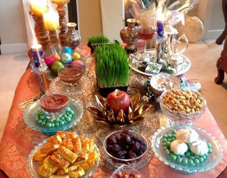 عکس سفره ی هفت سین سنتی