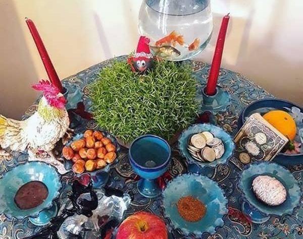 عکس سفره ی هفت سین سنتی