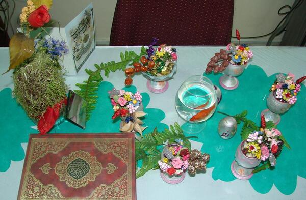 عکس سفره ی هفت سین سنتی