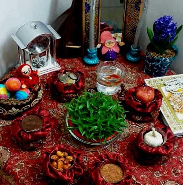 عکس سفره ی هفت سین سنتی