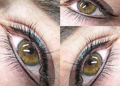 عکس تاتو بن مژه پایین
