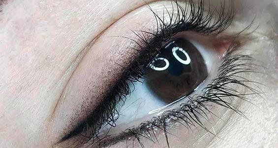عکس تاتو بن مژه پایین