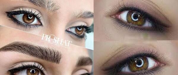 عکس تاتو بن مژه پایین