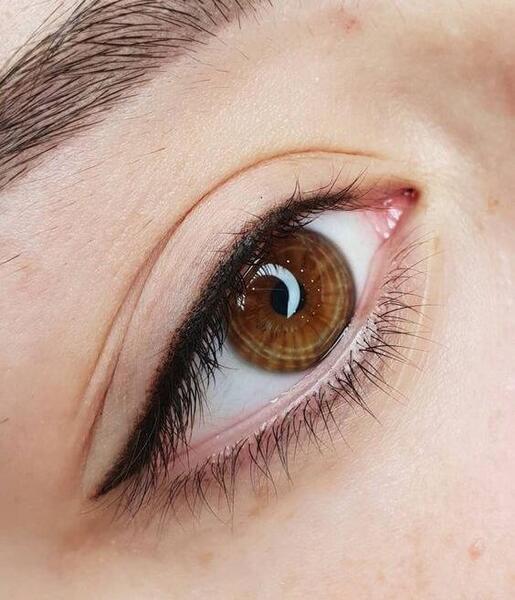 عکس تاتو بن مژه پایین