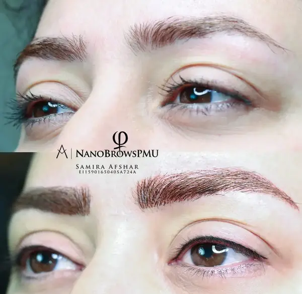 عکس تاتو بن مژه پایین