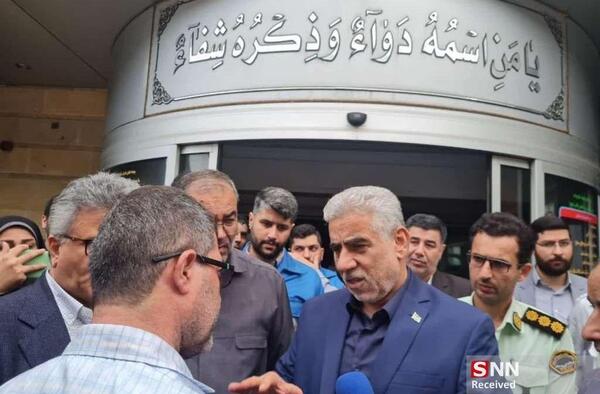 عکس اتش سوزی بیمارستان قائم رشت امروز