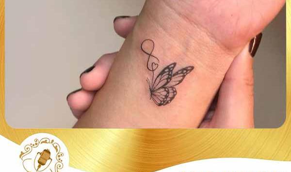 عکس تاتو بی نهایت روی مچ دست