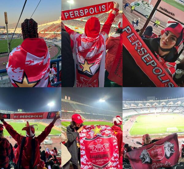 عکس پرسپولیسی دخترونه برای پروفایل