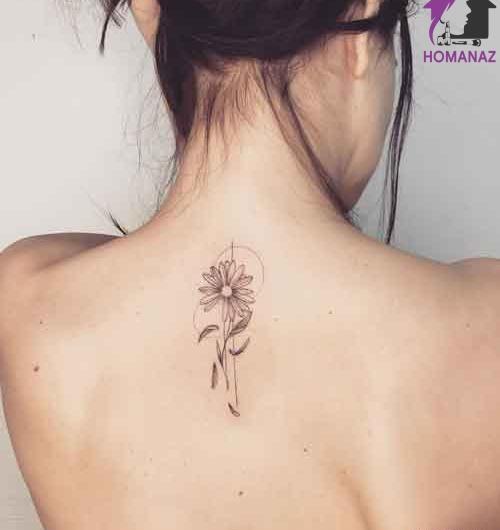 عکس تاتو کمر دختر