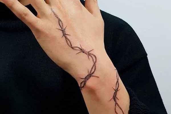 عکس های تاتو سیم خاردار