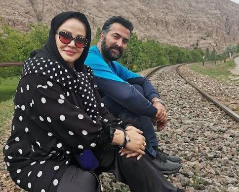 عکس بهاره غفاری و همسرش