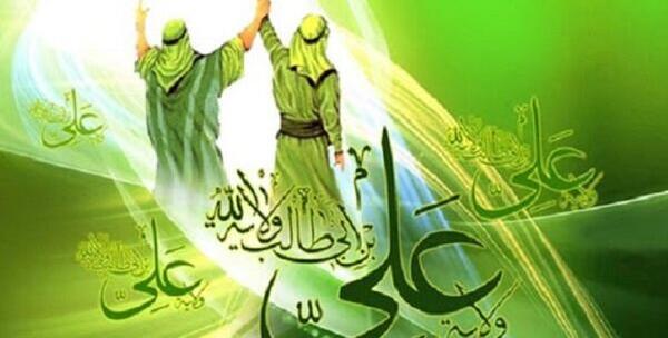 عکس امام علی و پیامبر در غدیر