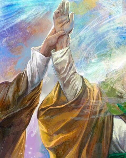 عکس امام علی و پیامبر در غدیر
