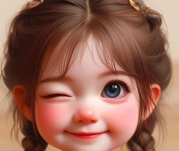 عکس بچه گانه دخترانه کارتونی