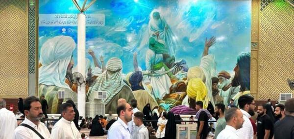 عکس نقاشی حرم امام علی
