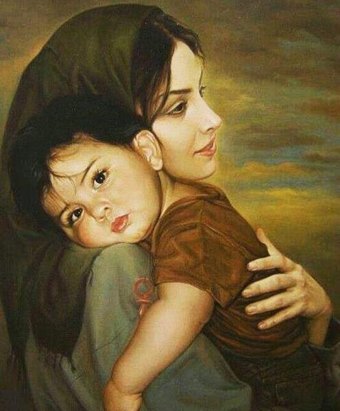 عکس تاتو مادر پسری