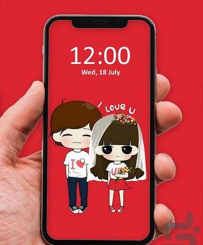 عکس تصویر زمینه عروسکی عاشقانه