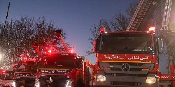 عکس آتش نشانی ماشین
