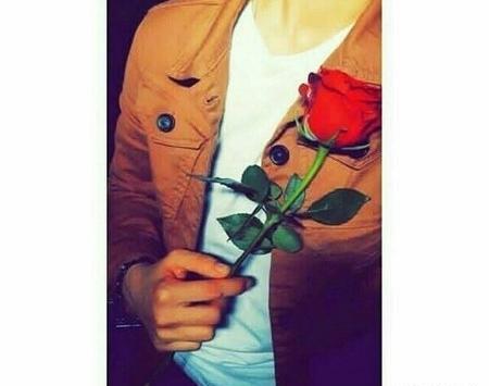 عکس پروفایل پسرانه با گل