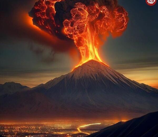 عکس آتشفشان قله دماوند