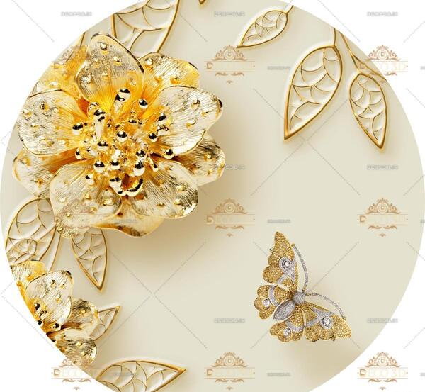 عکس تصویر زمینه پروانه طلایی