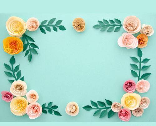 دانلود عکس حاشیه گل دار