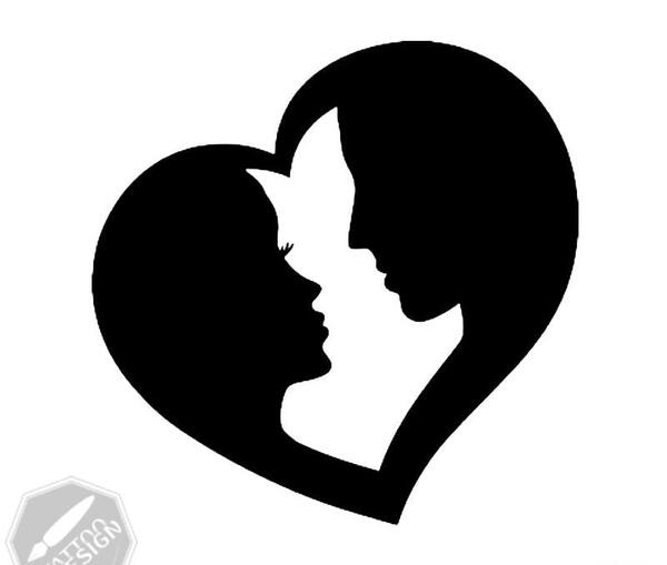 عکس تاتو قلب ساده