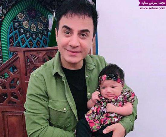 عکس همسر و بچه عمو پورنگ