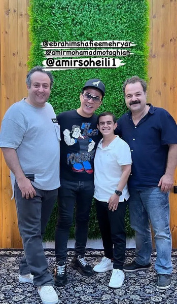 عکس همسر و بچه عمو پورنگ