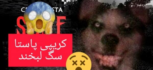عکس ترسناک سگ خندان