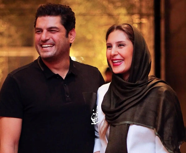 عکس بچه سام درخشانی و همسرش
