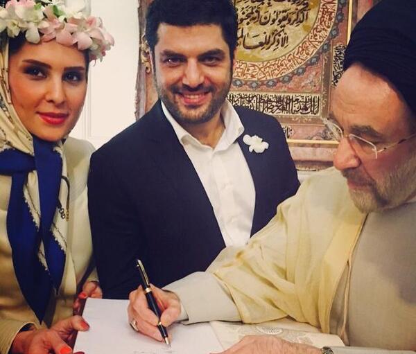 عکس بچه سام درخشانی و همسرش