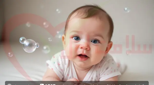 عکس العمل بچه چهار ماهه