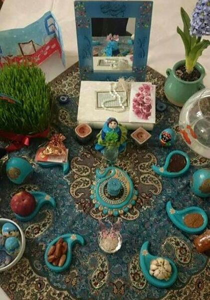 عکس تزیین سفره هفت سین سنتی