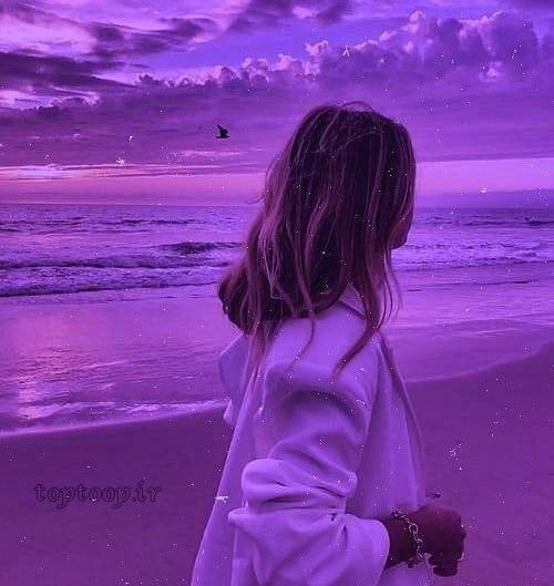 عکس تصویر زمینه بنفش کیوت