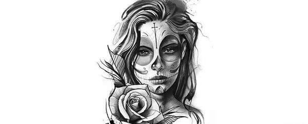 عکس تاتو مردانه روی کاغذ