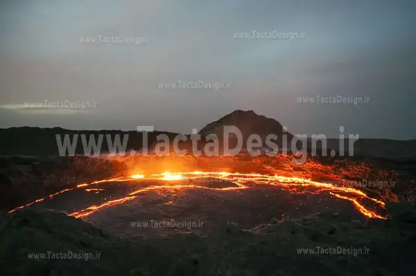 عکس آتشفشان کارتونی