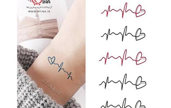 عکس تاتو قلبی