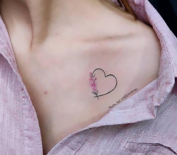 عکس تاتو قلبی