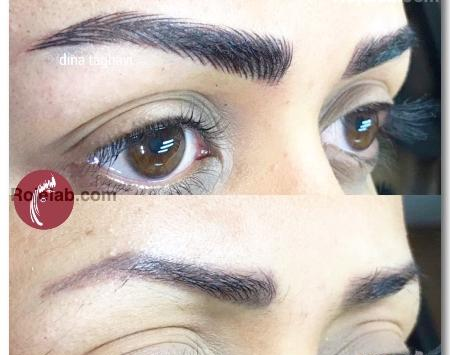 عکس تاتو ابرو مشکی