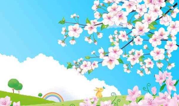 عکس نقاشی بهار کارتونی