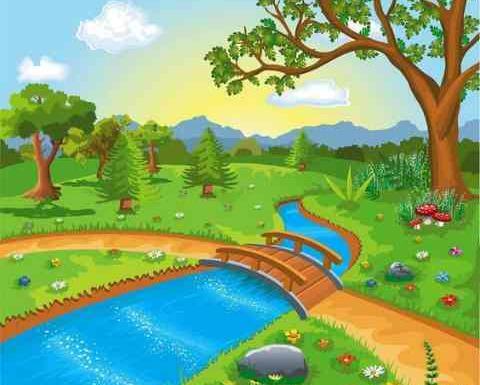 عکس نقاشی بهار کارتونی
