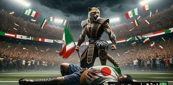 عکس هوش مصنوعی بازی ایران ژاپن