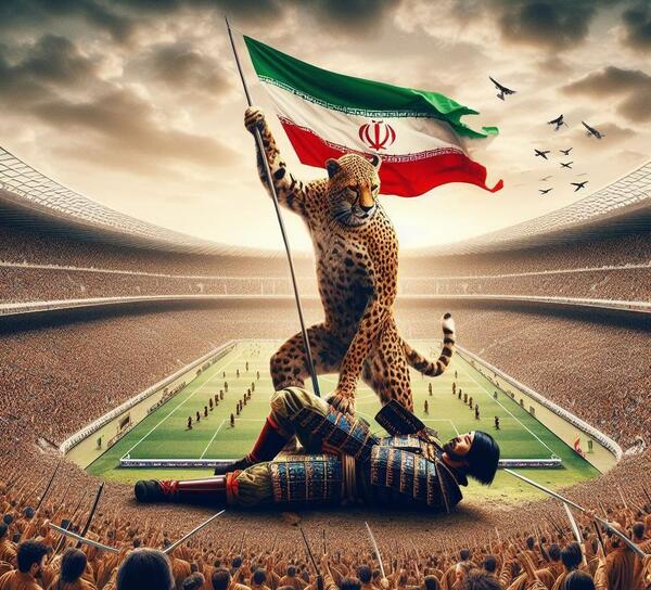 عکس هوش مصنوعی بازی ایران ژاپن