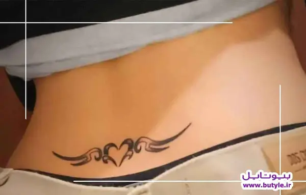 عکس تاتو زنانه روی کمر