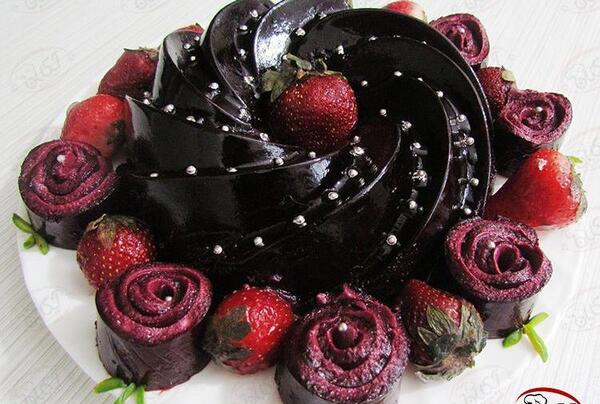 عکس ژله توت سیاه