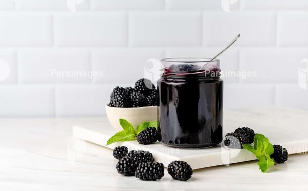 عکس ژله توت سیاه